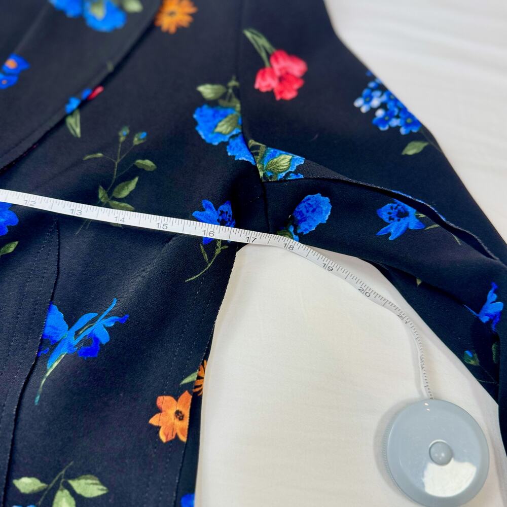 Tahari Floral Blazer Jacket Women’s 4 Black Floral Career Office Siren Botanical - Picture 16 of 16